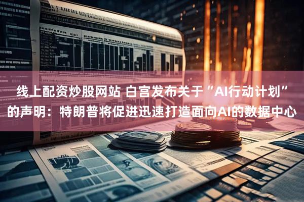 线上配资炒股网站 白宫发布关于“AI行动计划”的声明：特朗普将促进迅速打造面向AI的数据中心